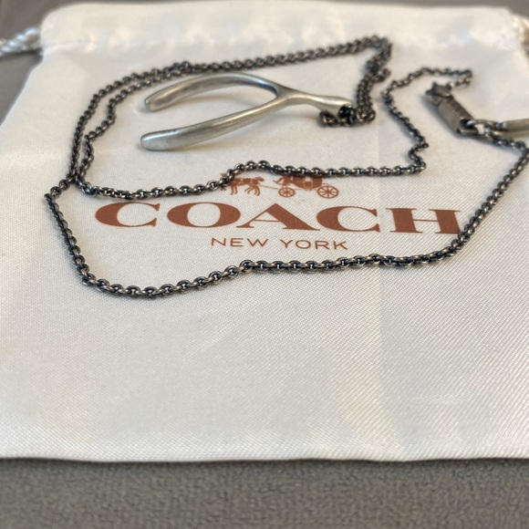 Coach rare wishbone necklace - Picture 3 of 7